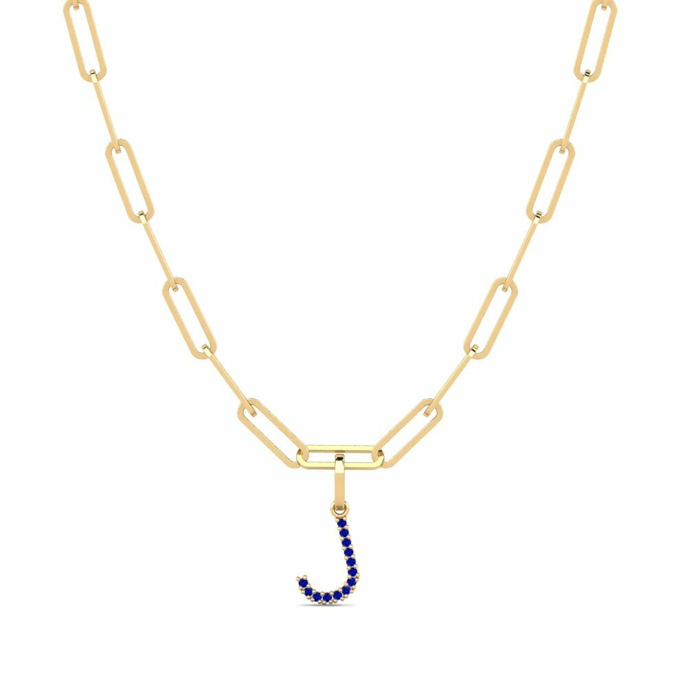 Saffier Paperclip Ketting Autize - J