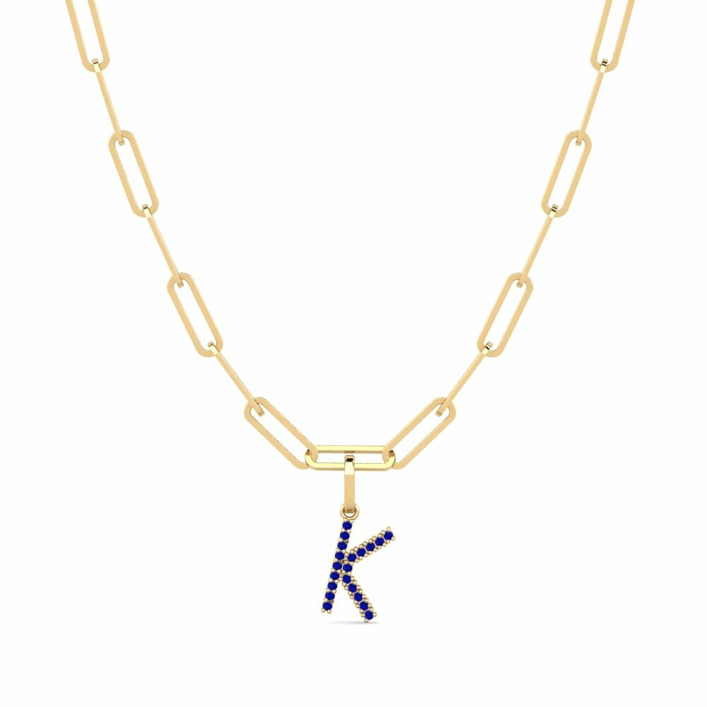 Saffier Paperclip Ketting Autize - K
