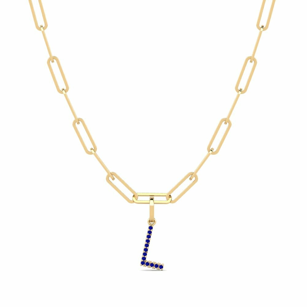 Saffier Paperclip Ketting Autize - L