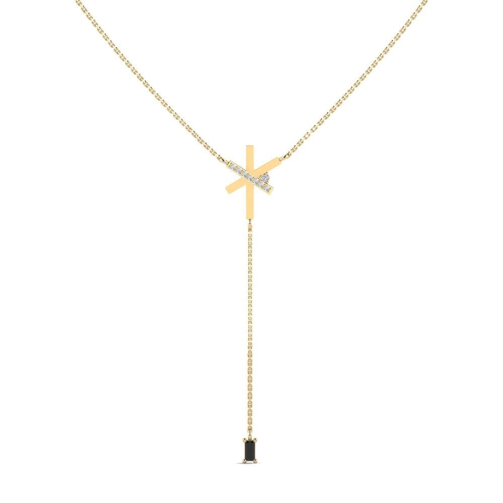 Black Sapphire Women's Necklace Avangarde