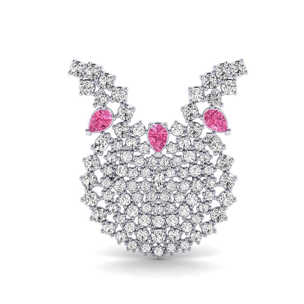 Pink Tourmaline Brooch Avedon