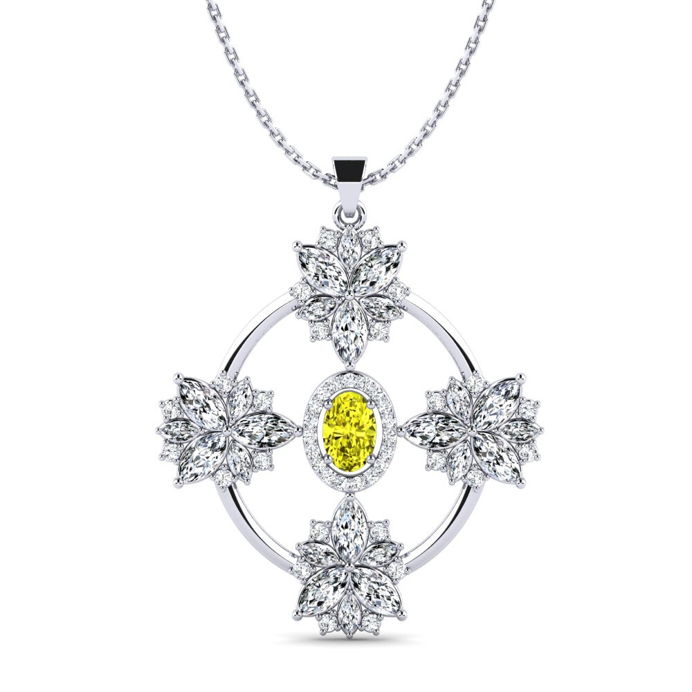 Yellow Diamond Women's Pendant Aviary