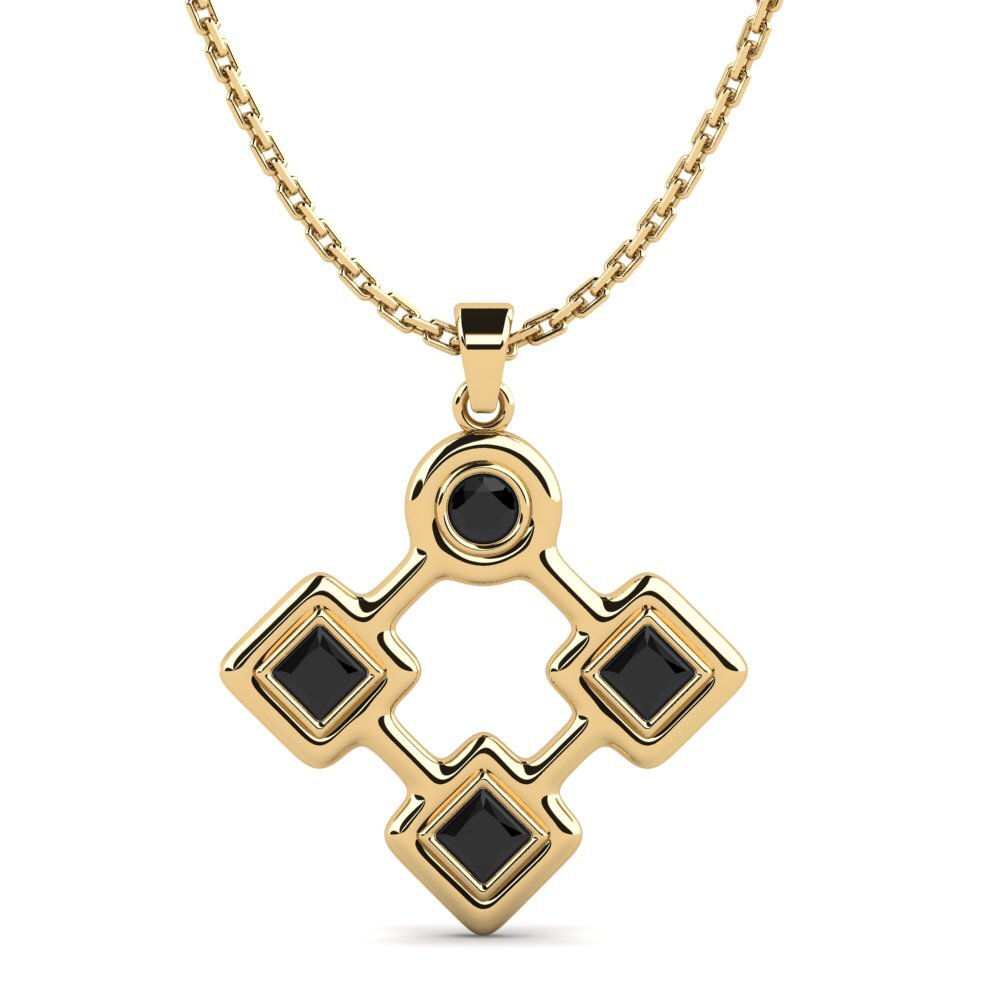 Mixed Black Onyx Pendant Avnisolc