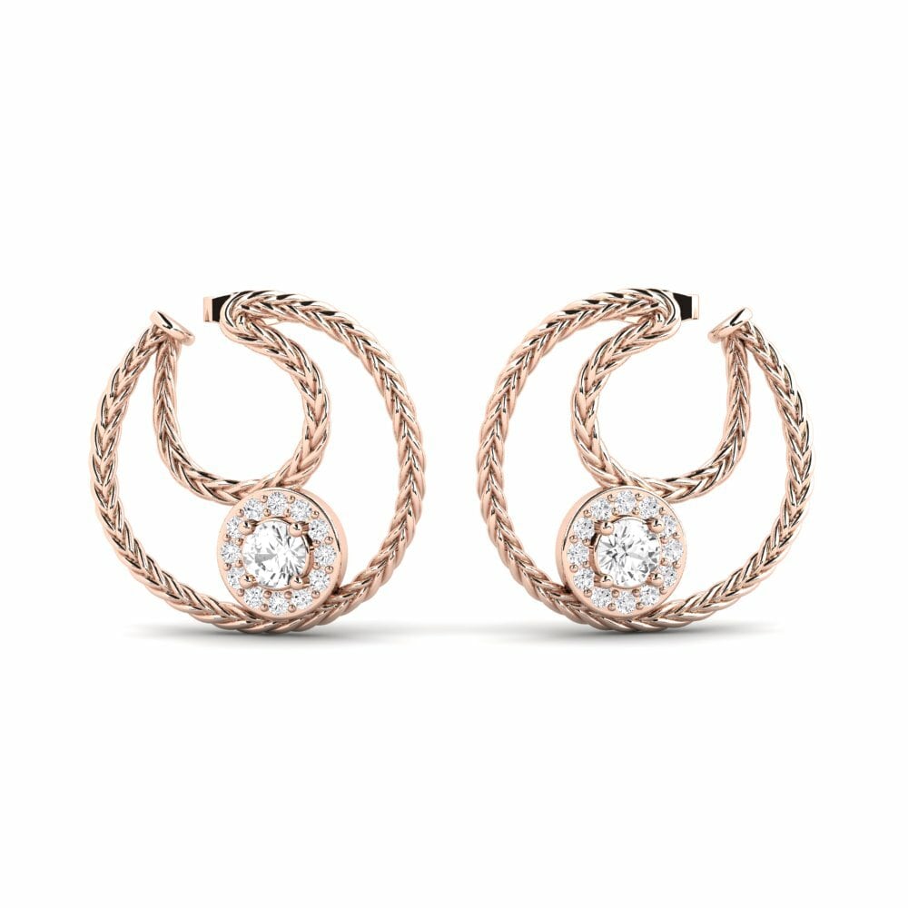 14k Rose Gold Women's Earring Avunu