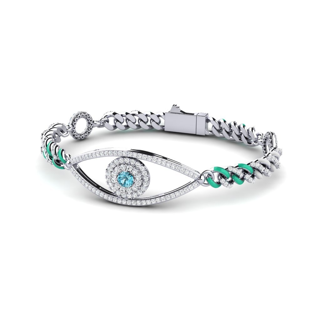 Blue Zircon Women's Bracelet Axyentot