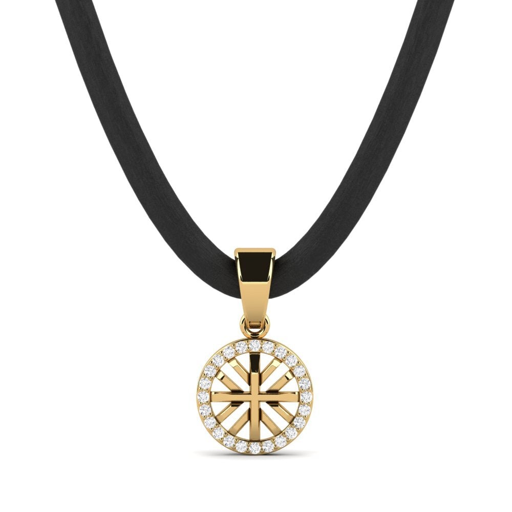 White sapphire Men's Pendant Ayal