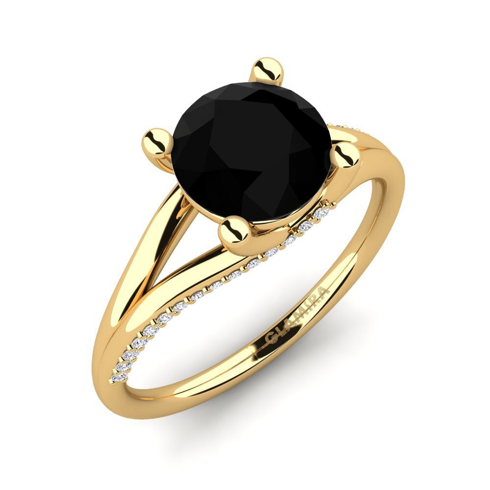 Black Onyx Engagement Ring Ayalisse