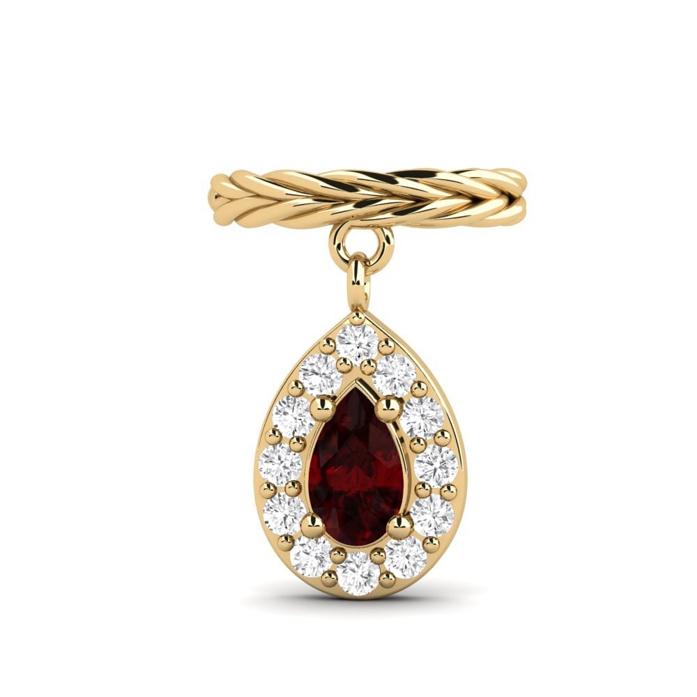 Garnet Women's Earring Aybsiz