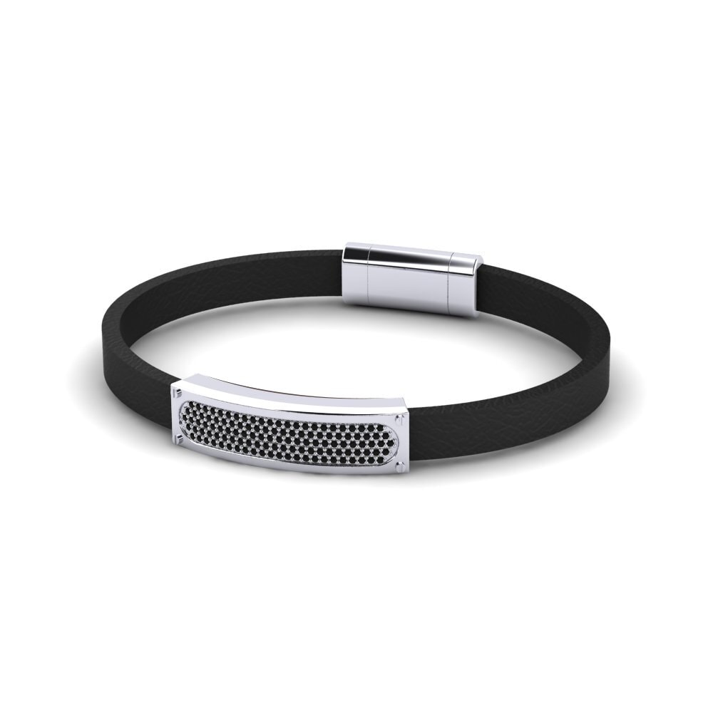 950 Palladium Black Diamond Women's Bracelet Ayesha