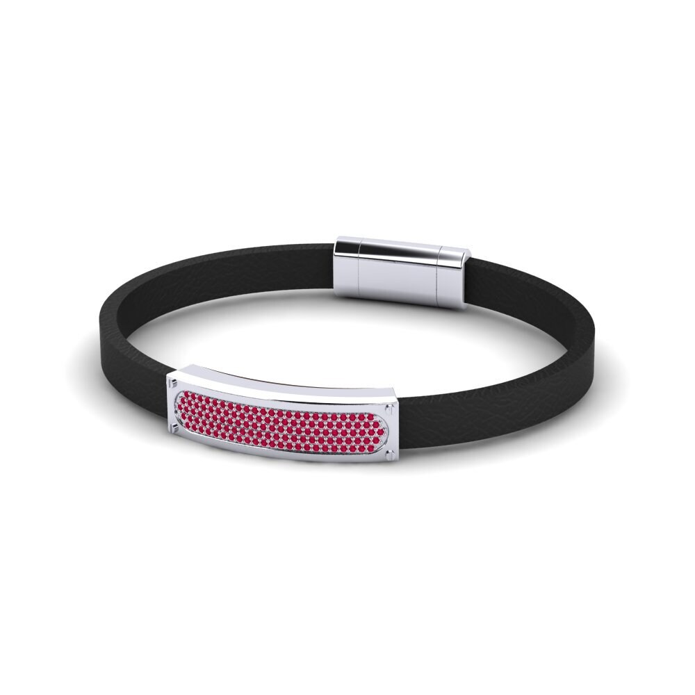 Platine 950 Rubis Bracelet pour femme Ayesha
