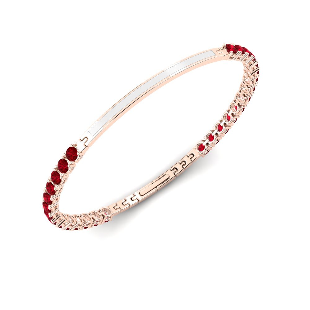 Red Zirconia Men's Bracelet Aylor