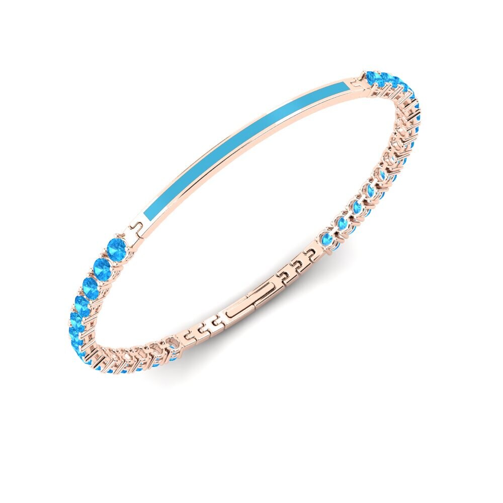 Blue Topaz Men's Bracelet Aylor