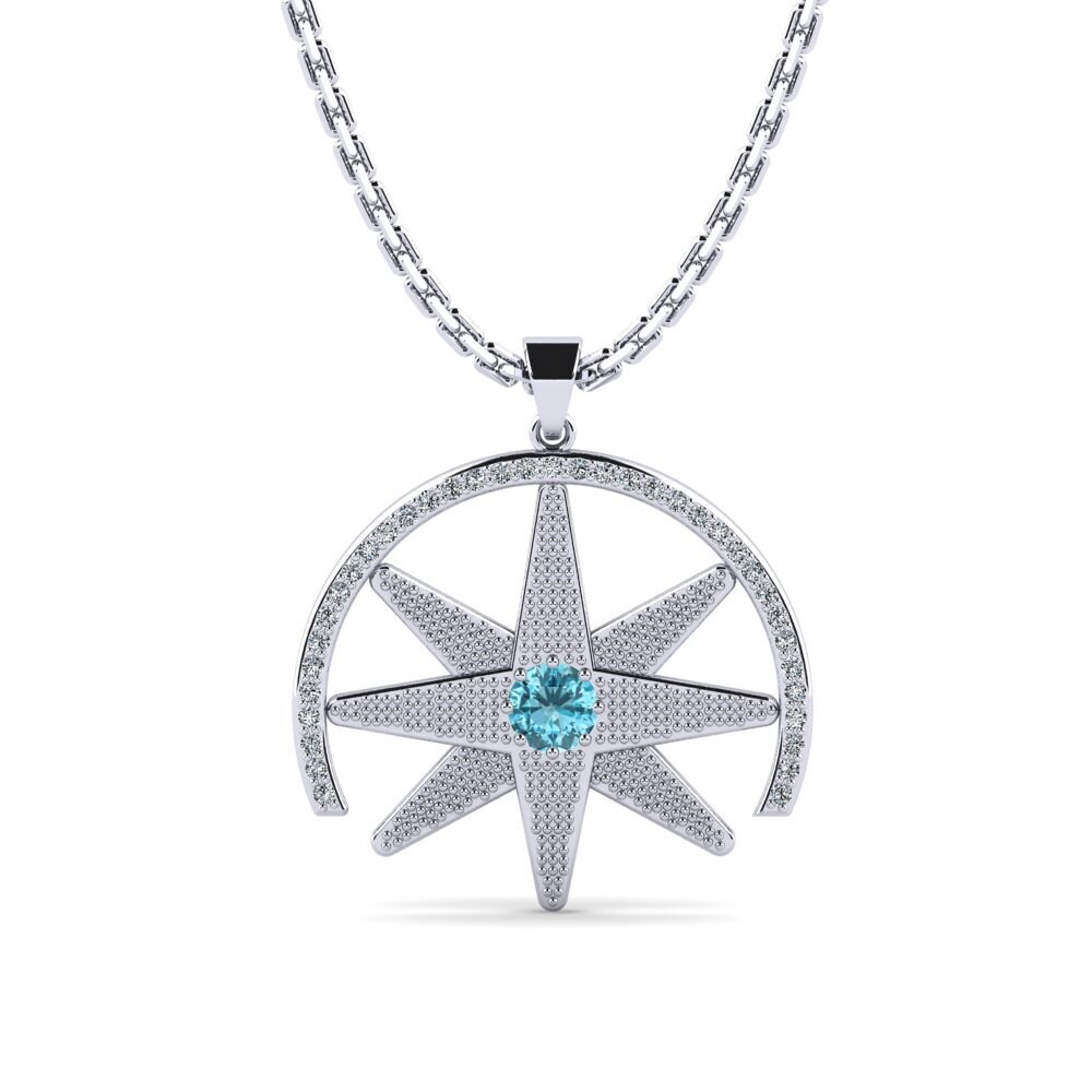Blue Zircon Women's Pendant Aymila