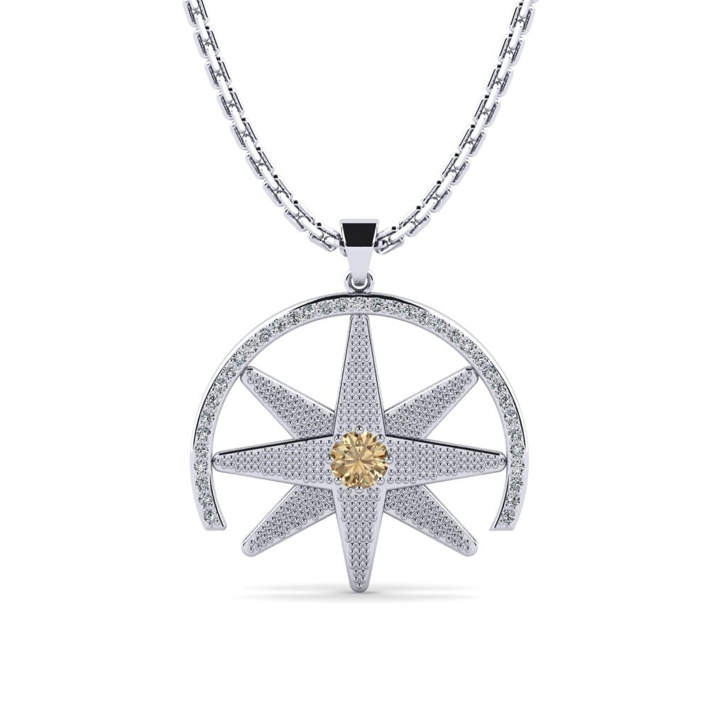 Brown Diamond Women's Pendant Aymila