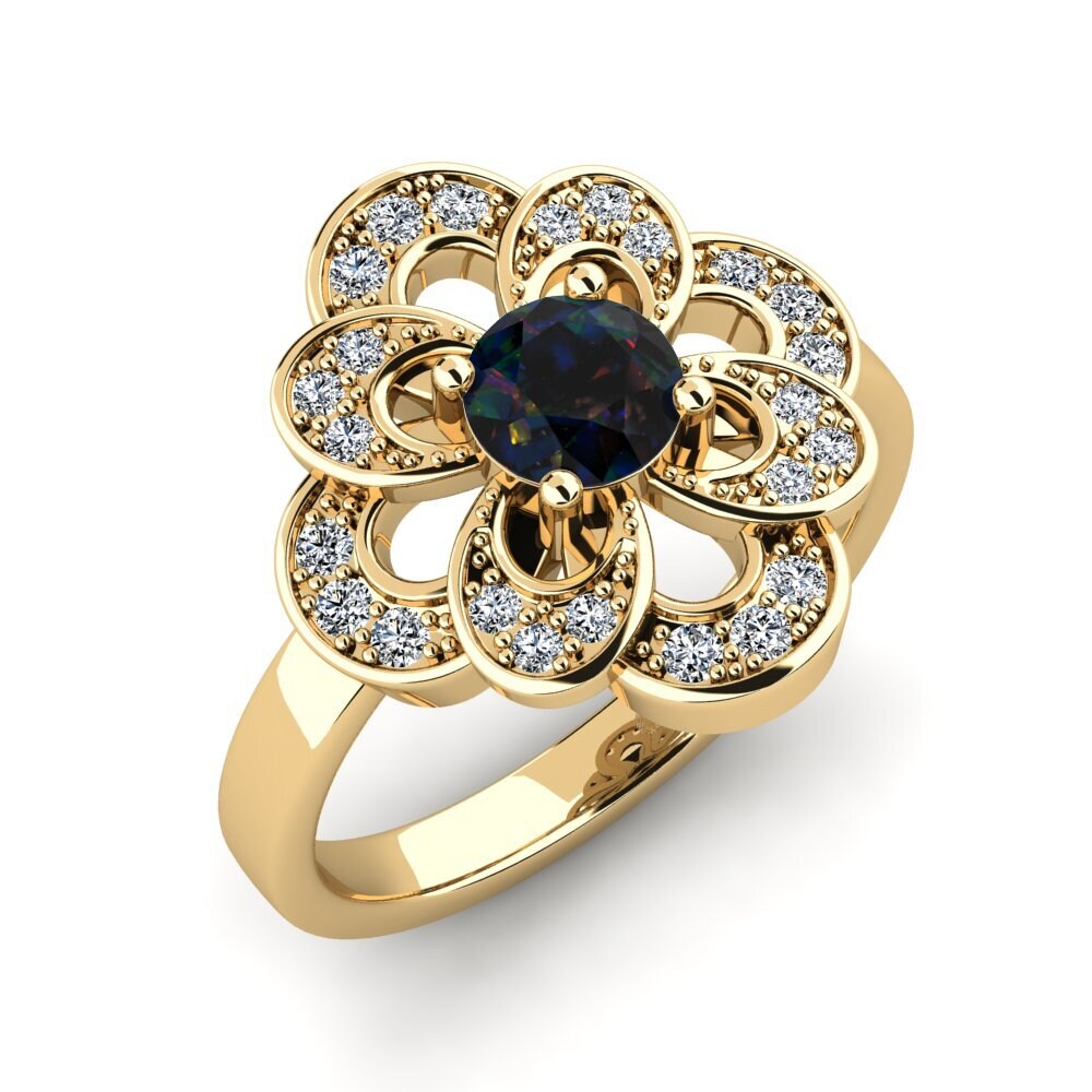 Black Opal Ring Ayza