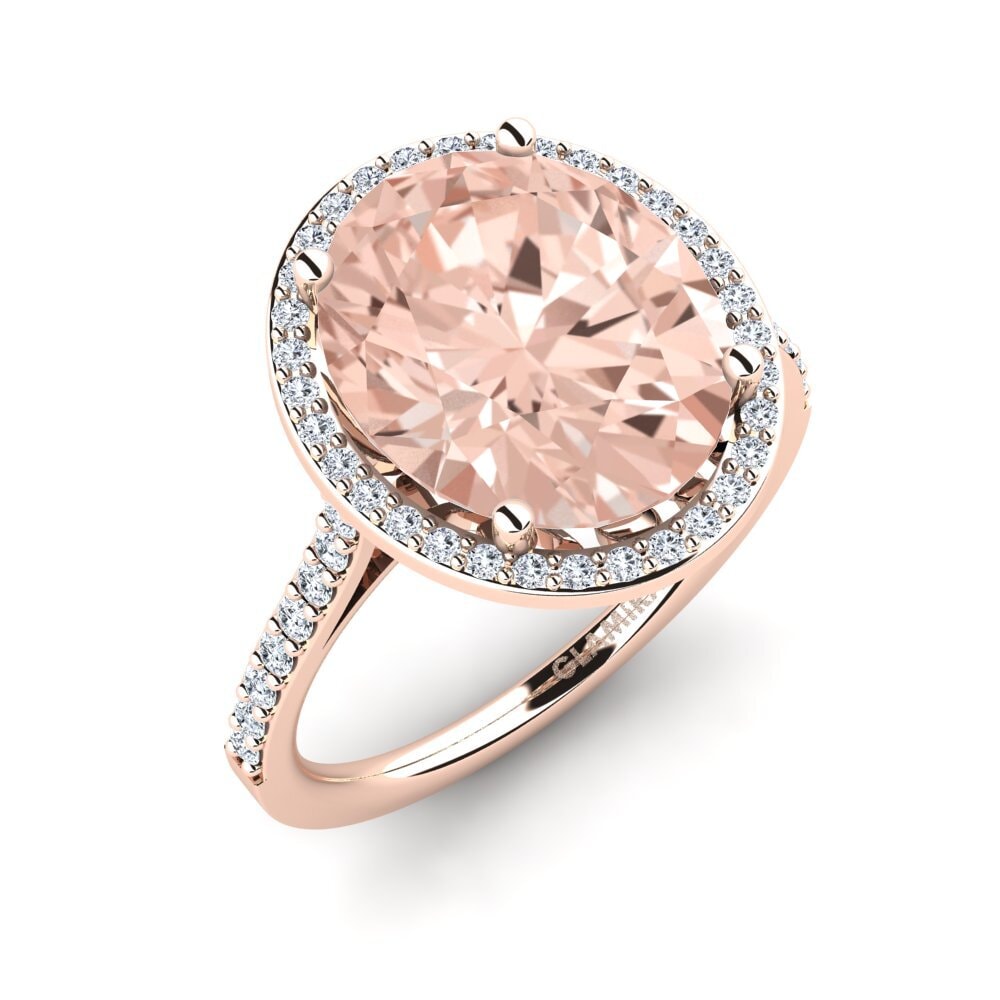 14ct Rose Gold Morganite Ring Azaria