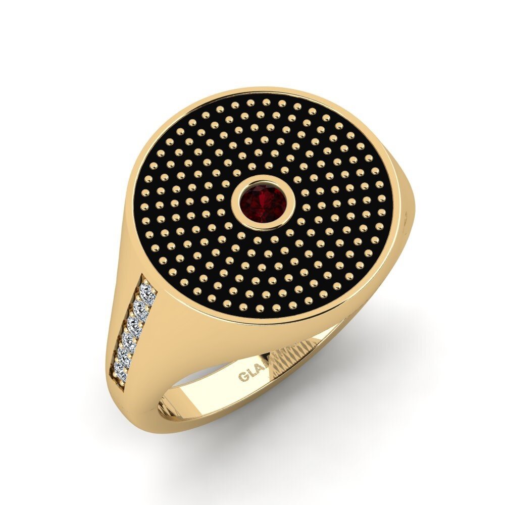 Garnet Men's Ring Azariah
