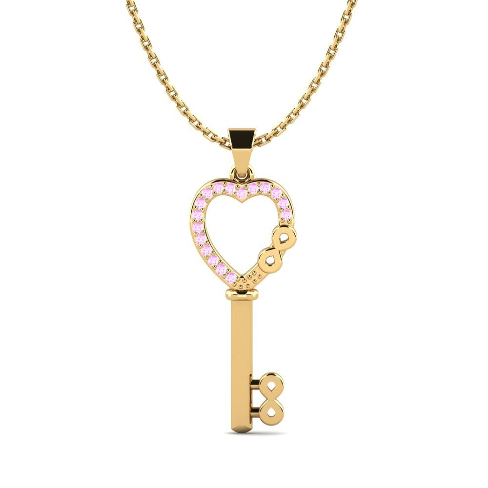 Pink Sapphire Women's Pendant Azarina