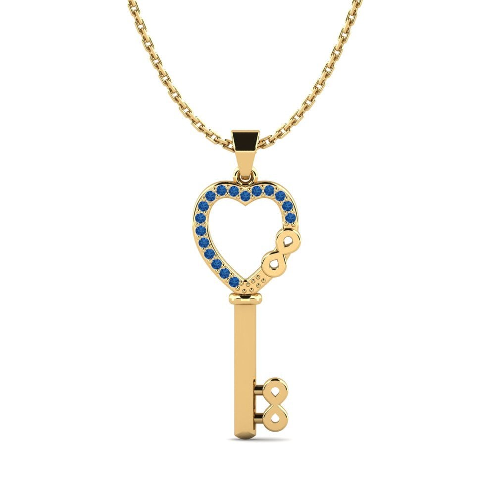 Dark Blue Zirconia Women's Pendant Azarina