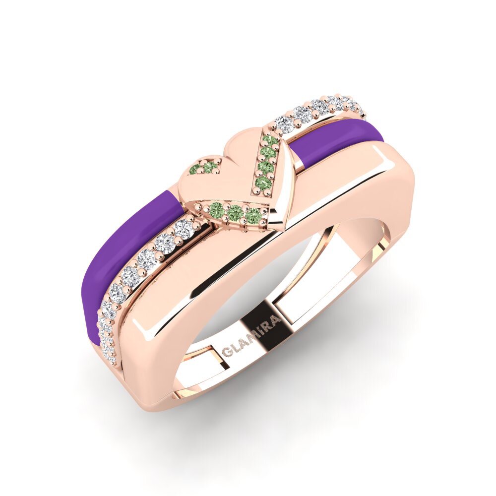 Diamante Verde Anillo Azora