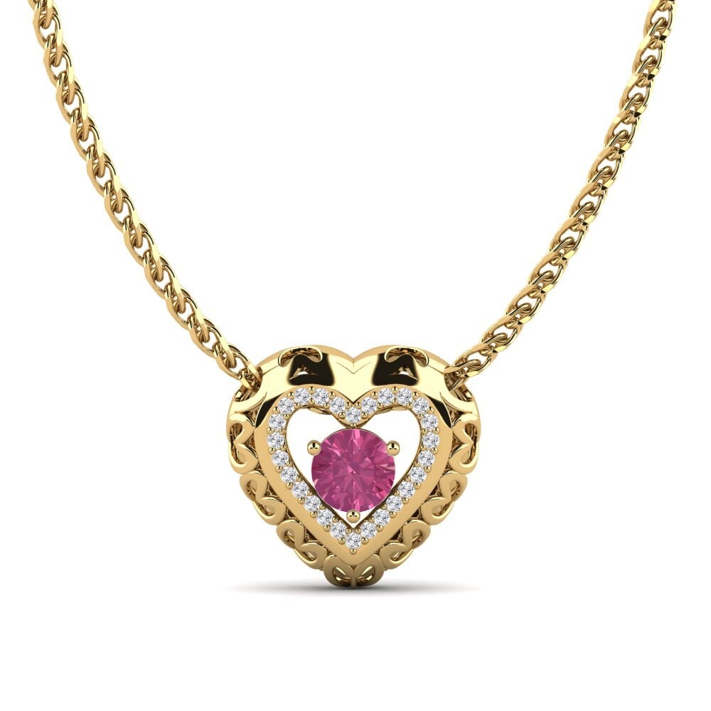 Pink Tourmaline Women's Pendant Babbople