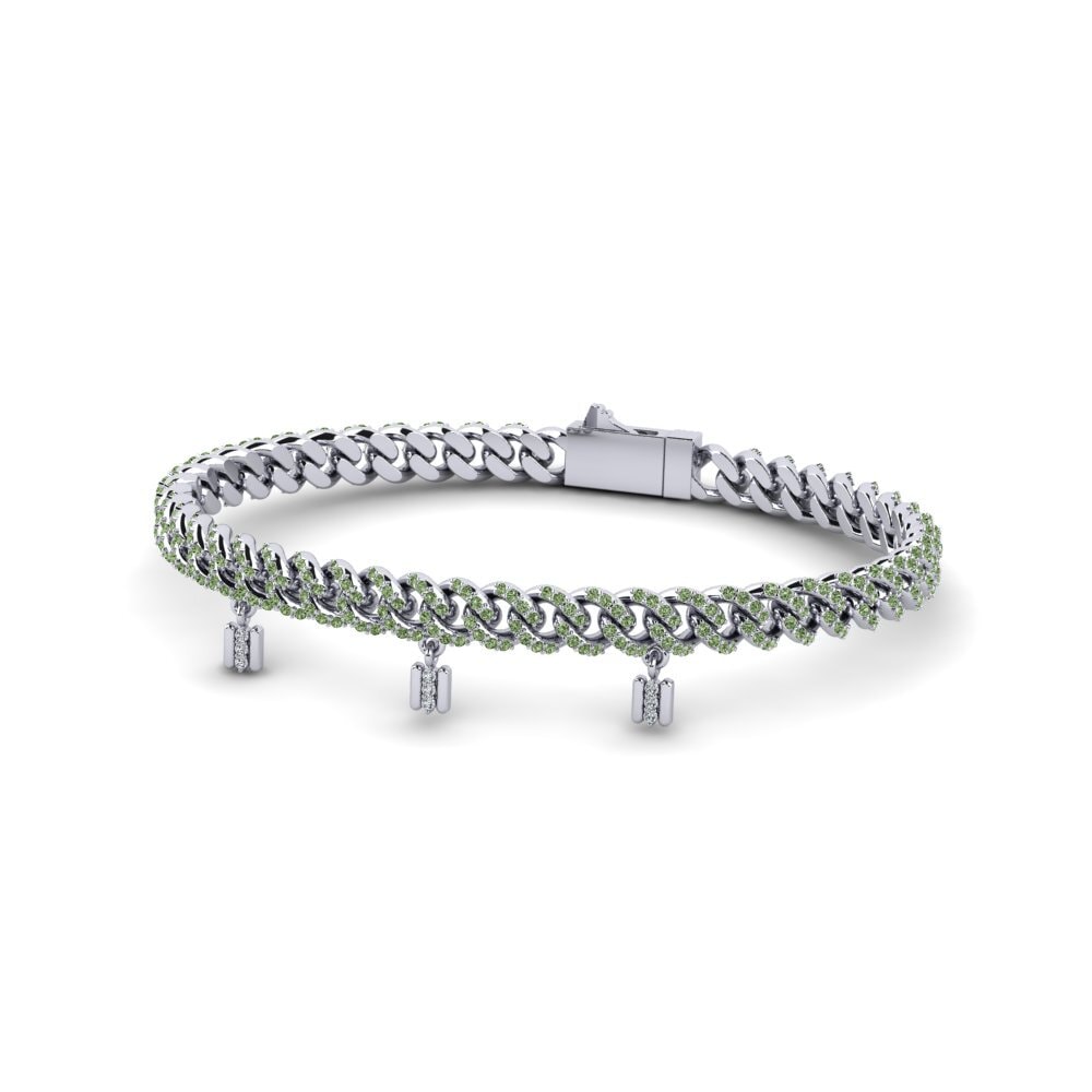 Diamante Verde Pulsera de Mujer Babones