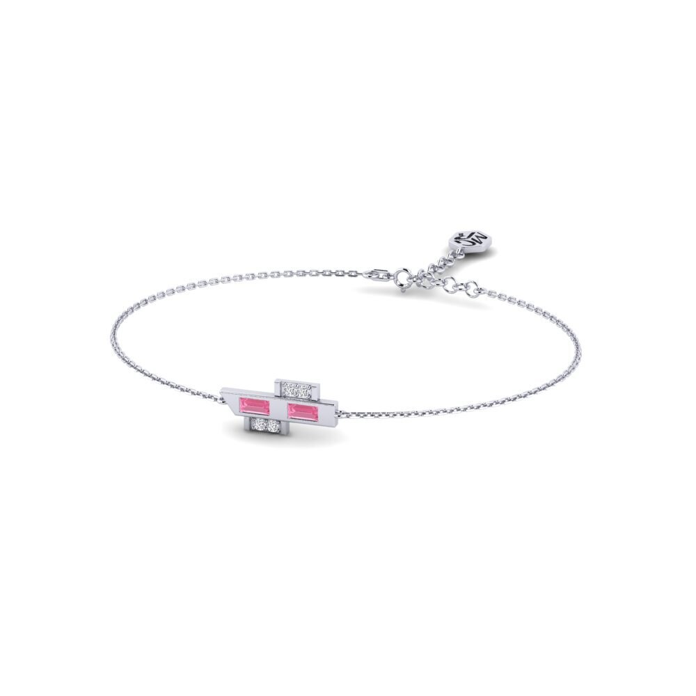 Baguette Pink Sapphire Women's Bracelet Bageur