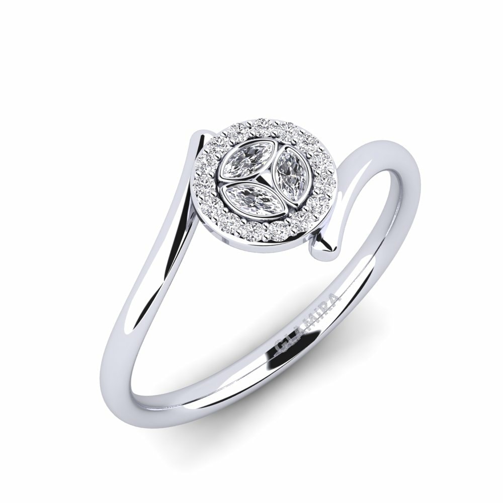 950 Platinum Engagement Ring Bagout