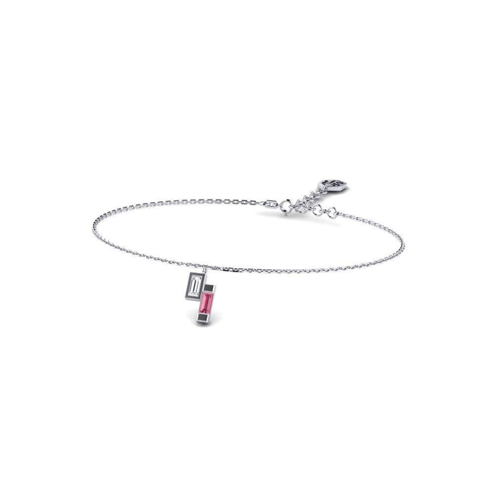 Baguette Pink Sapphire Women's Bracelet Baguete