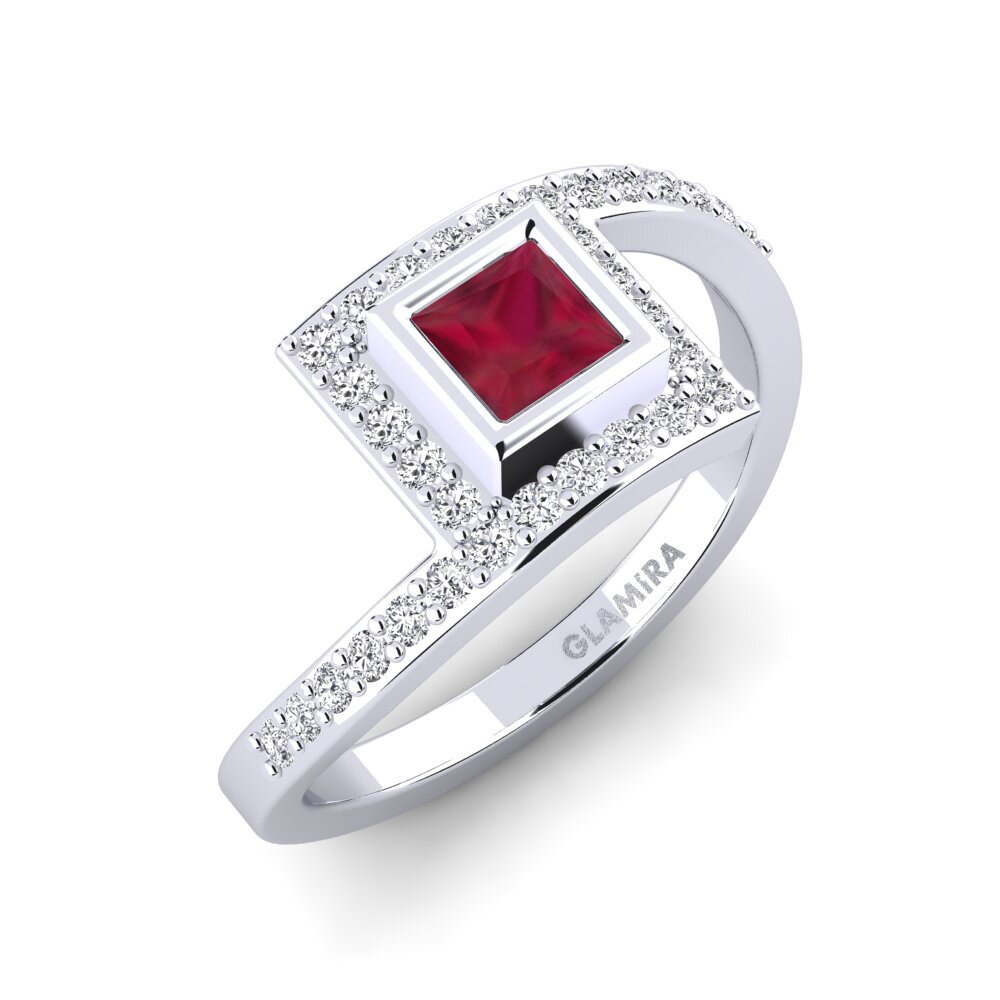 Ruby Engagement Ring Bagur