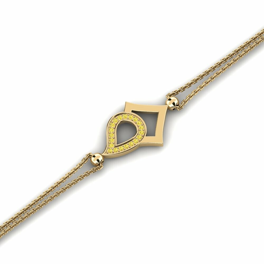 Saphir Jaune Bracelet pour femme Bailes