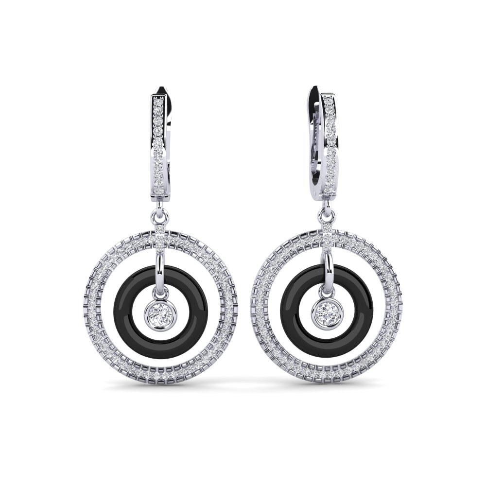 950 Palladium Diamond Women's Earring Bailon