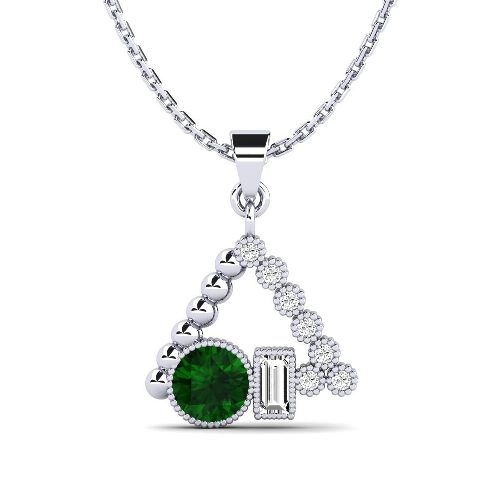 Green Tourmaline Women's Pendant Baldo