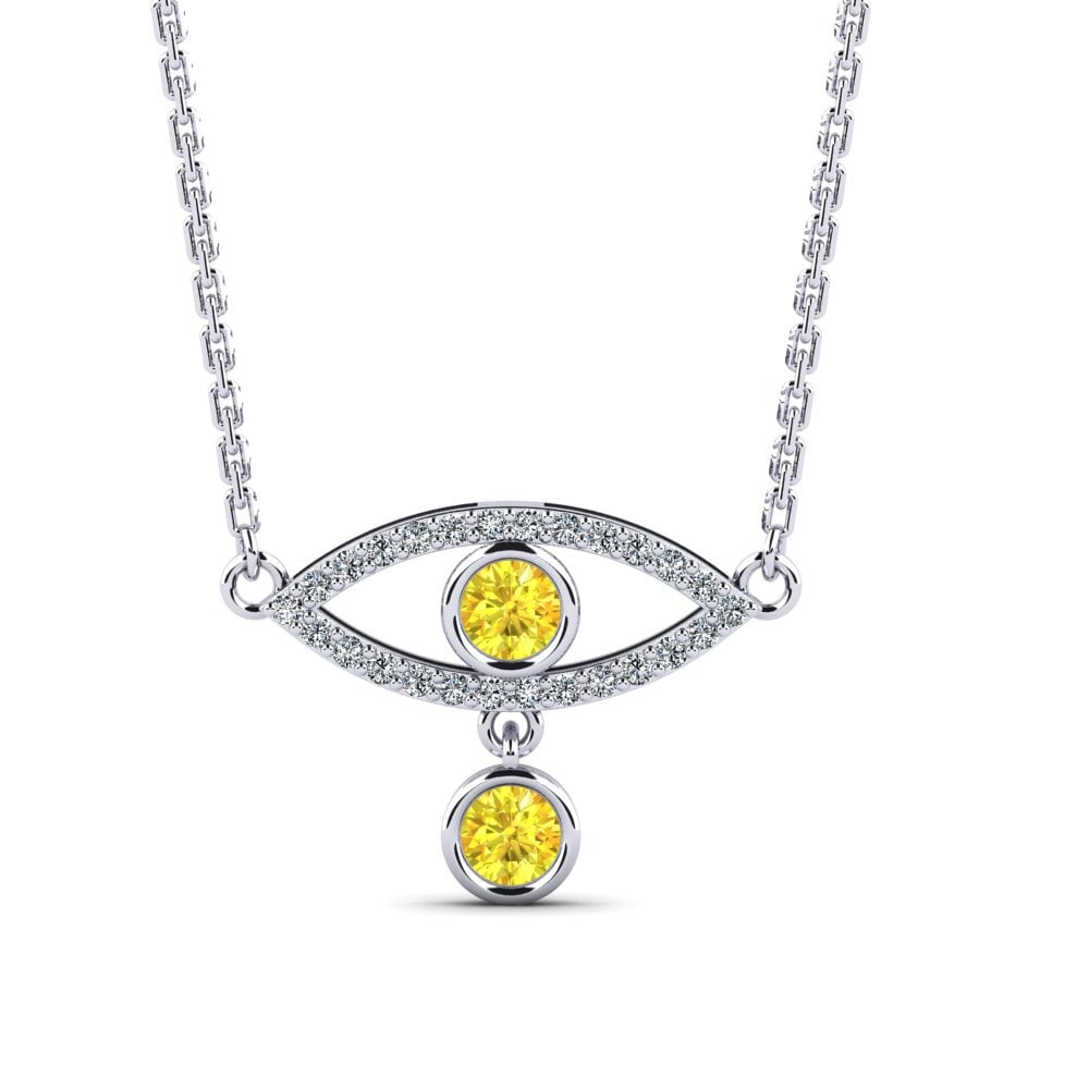 Yellow Sapphire Women's Necklace Balgair