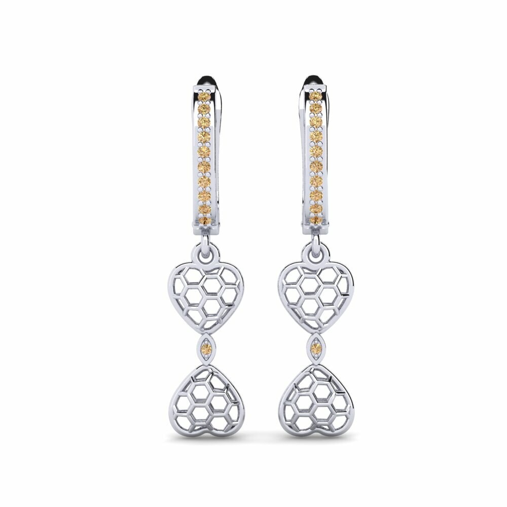 Diamante Marrón Pendiente de mujer Balkan