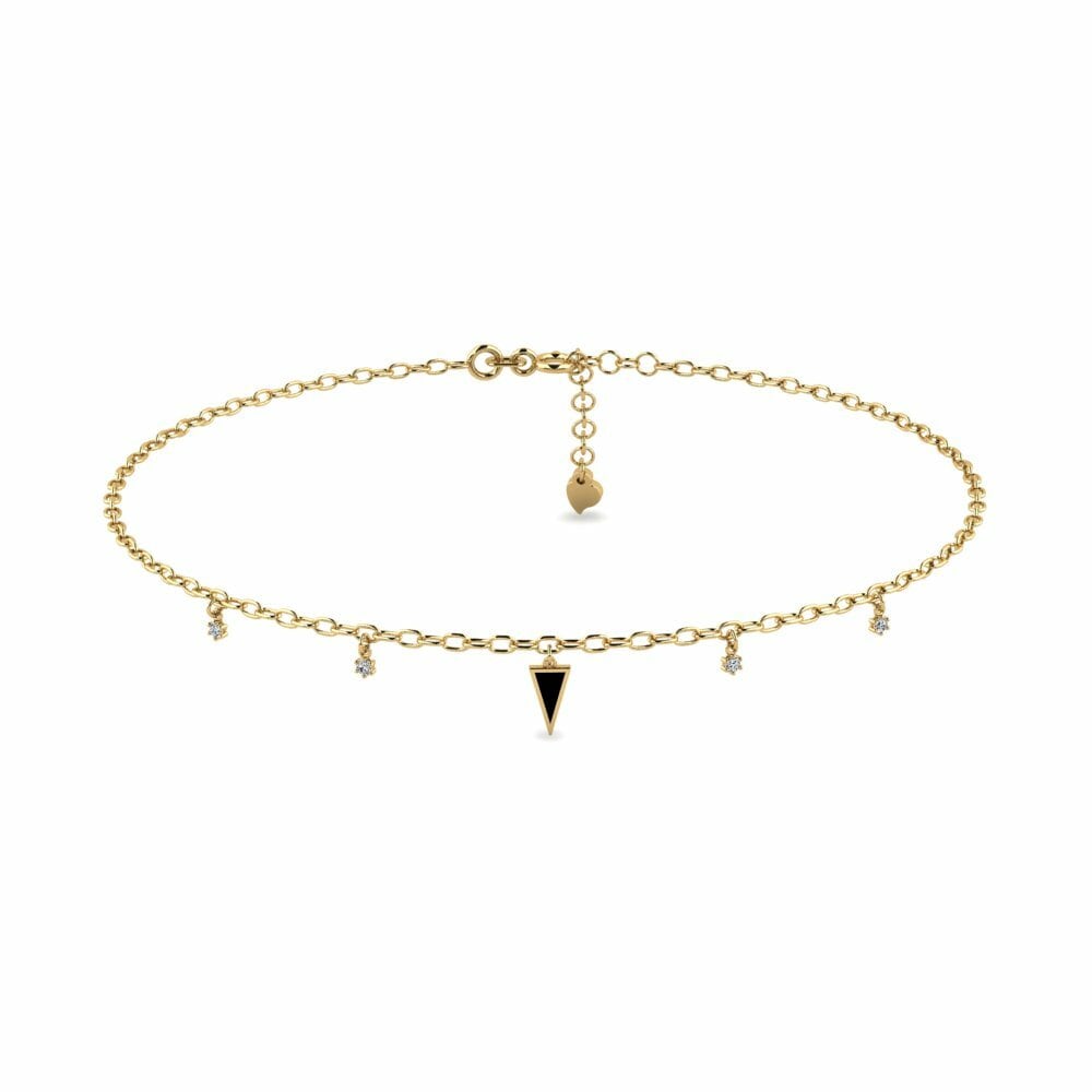 Or Jaune 18k Chaîne cheville femme Ballot