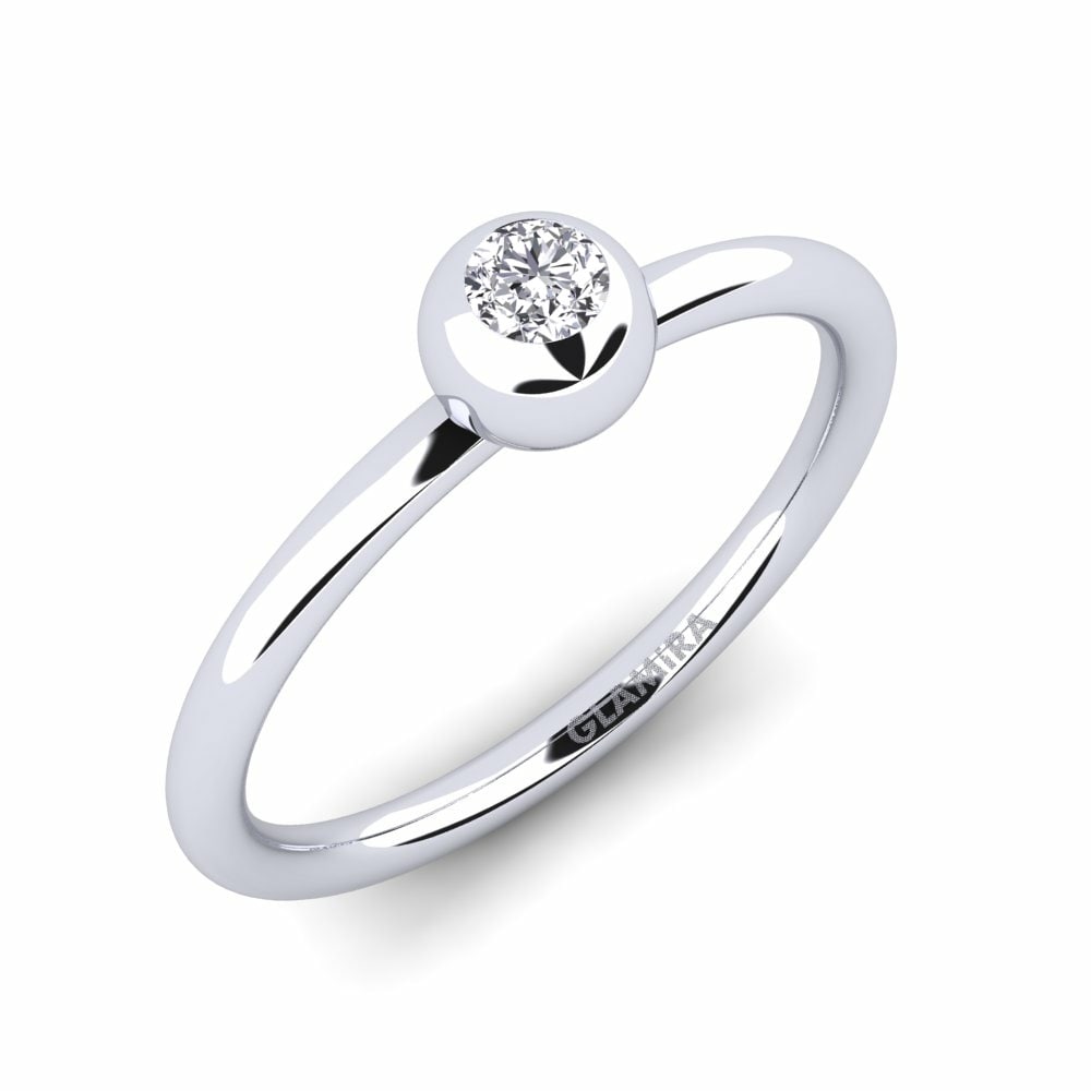 Moissanita Anillo Ballstonering