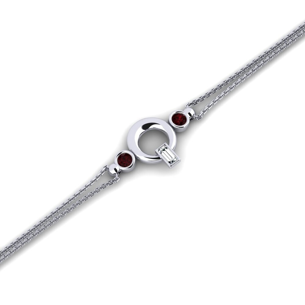 Garnet Women's Bracelet Bamboo