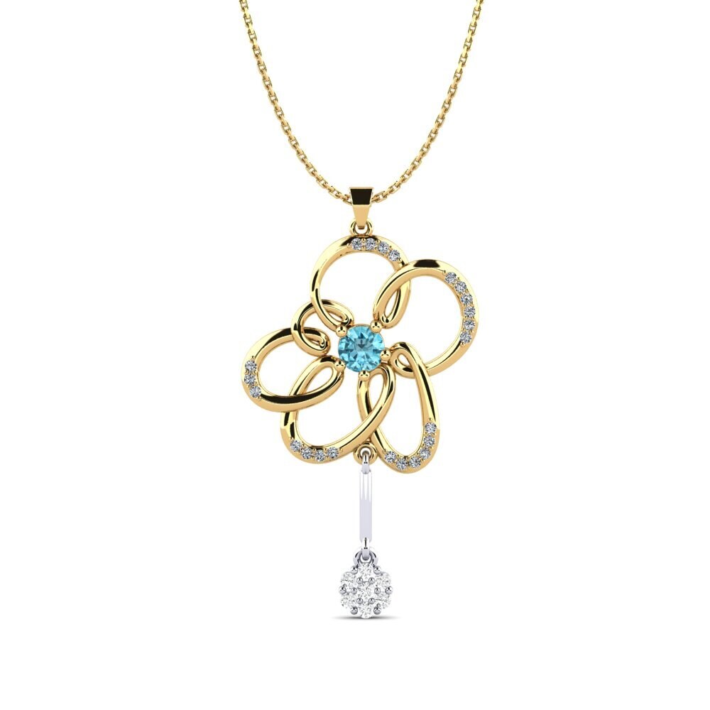 Blue Zircon Women's Pendant Banc
