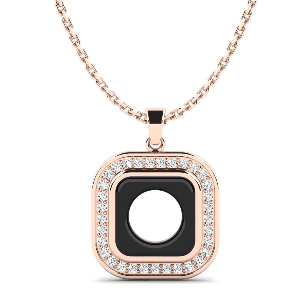 9k Oro Rosa Colgante de Mujer Bane
