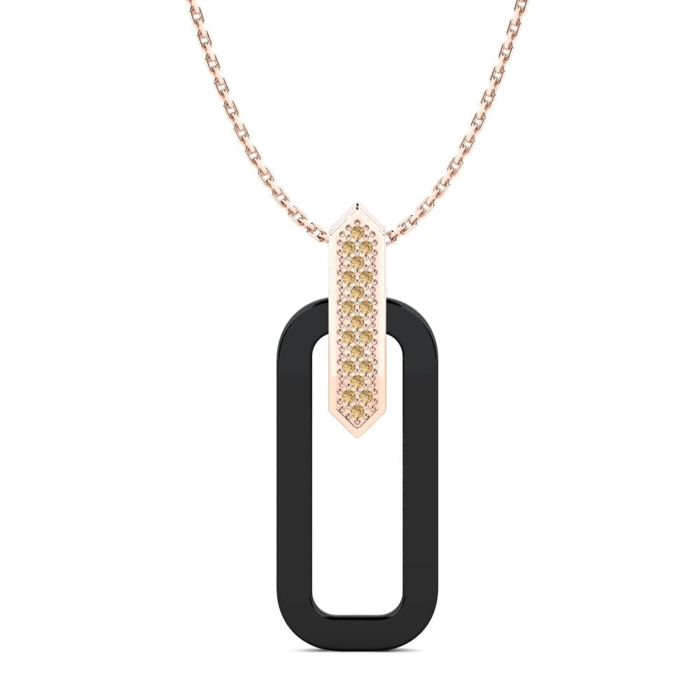 9k Oro Rosa Colgante de Mujer Banes