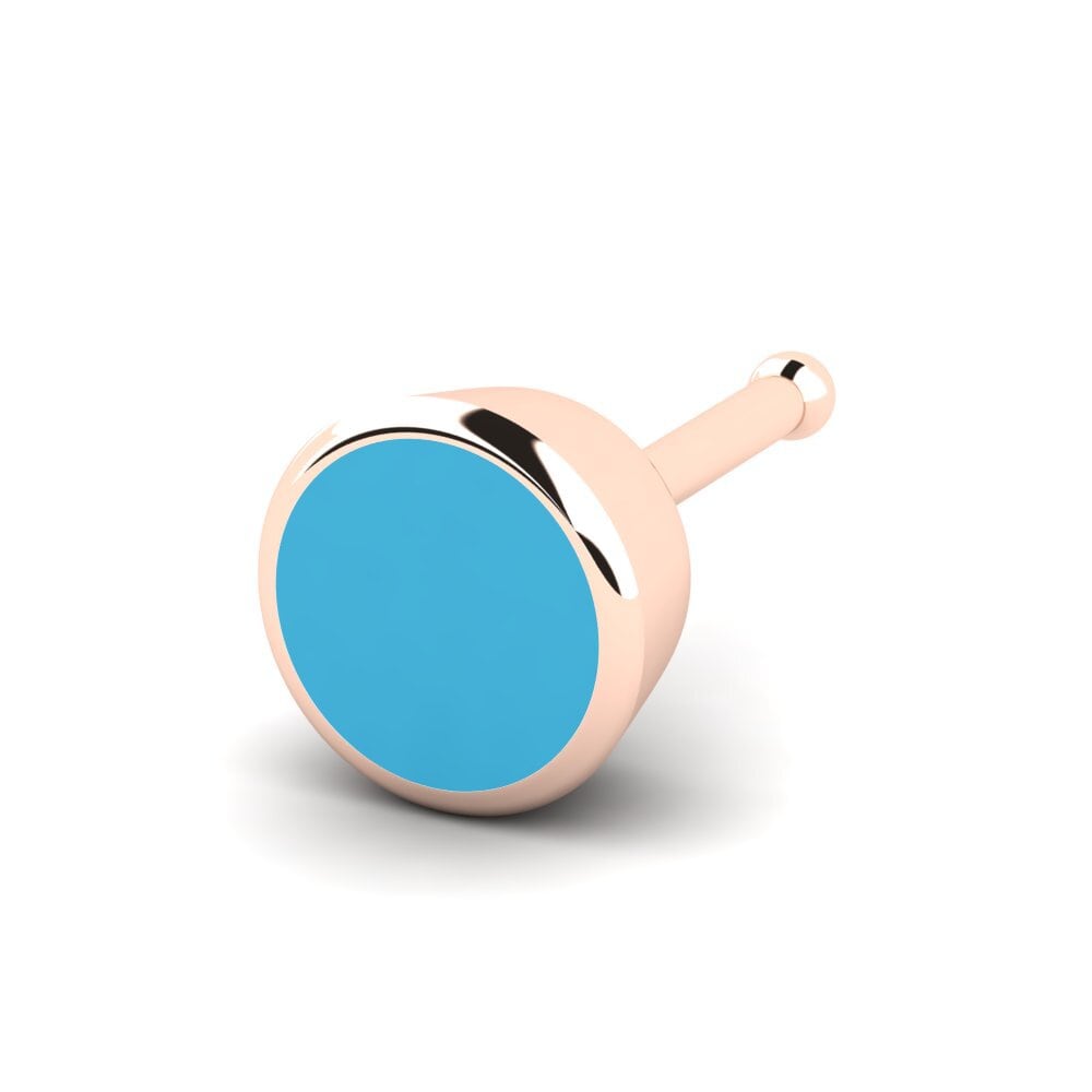 14k Oro Rosa Piercing Nariz Barbillon