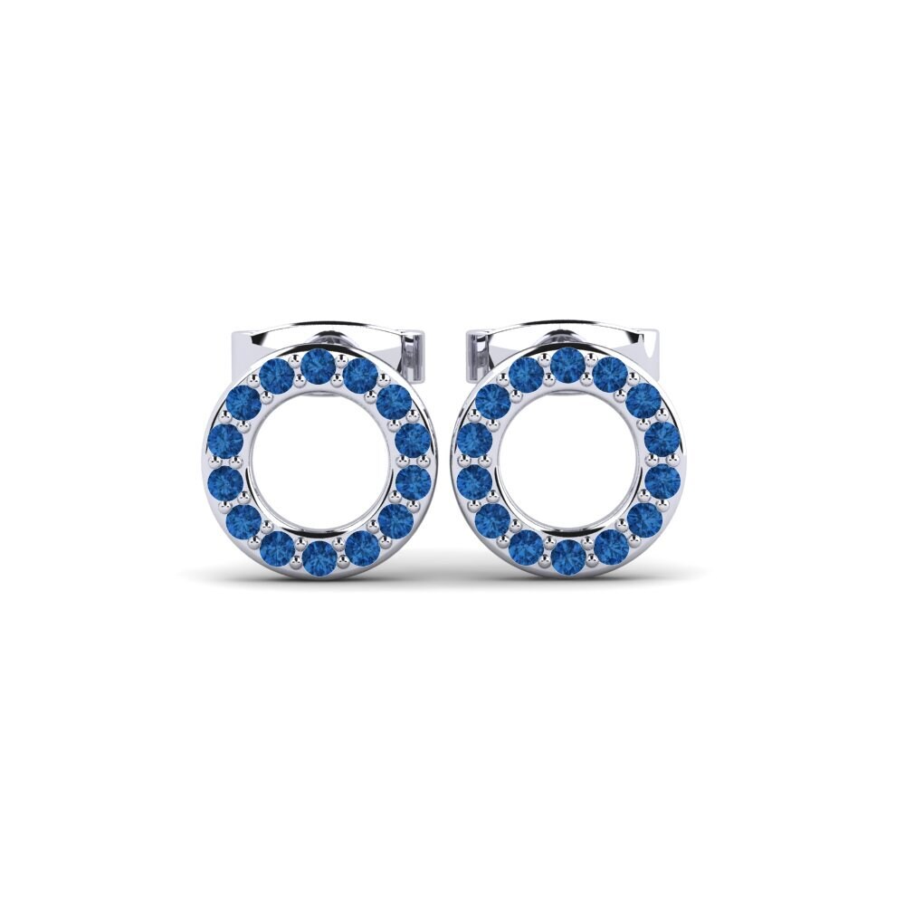 Dark Blue Zirconia Women's Earring Barbra O