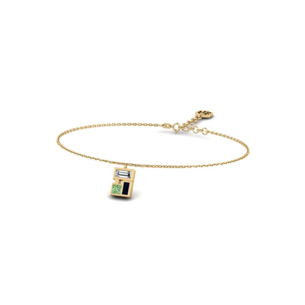 Princess Green Diamond Women's Bracelet Barclayville