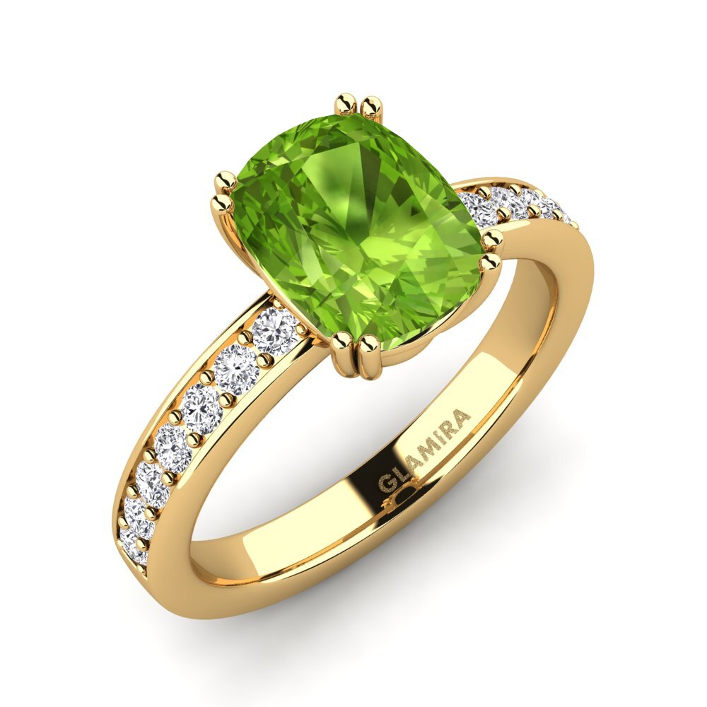 Peridot Engagement Ring Bargas