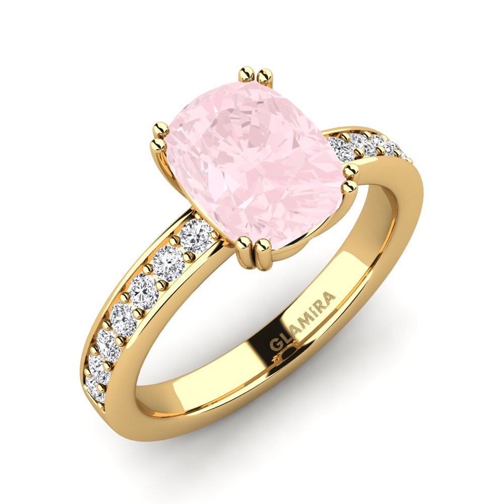 Rose Quartz Engagement Ring Bargas