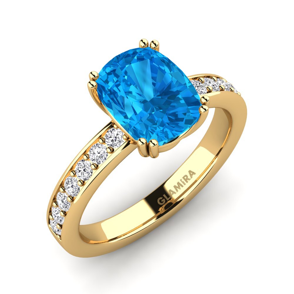Blue Topaz Engagement Ring Bargas