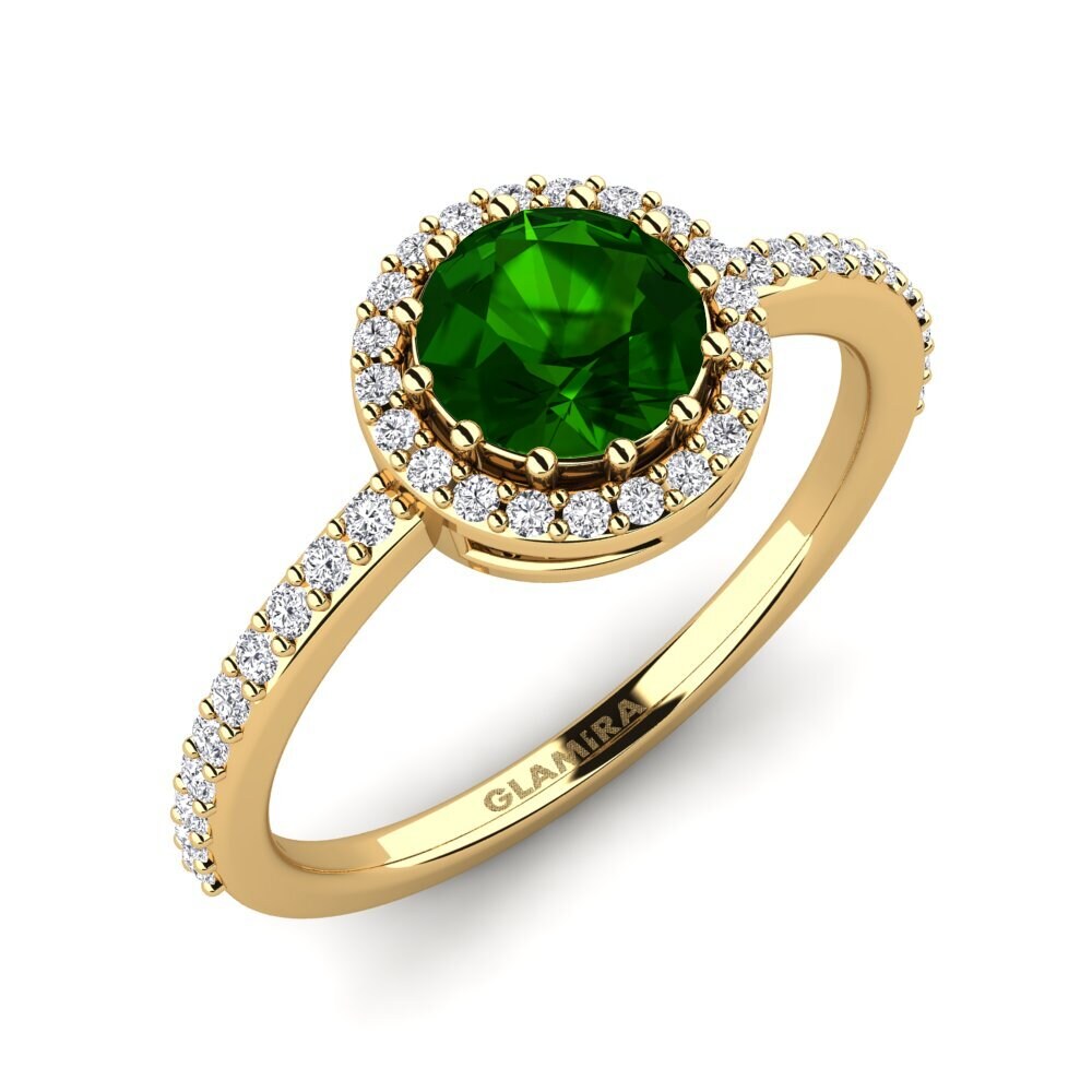 Green Tourmaline Engagement Ring Bartlow