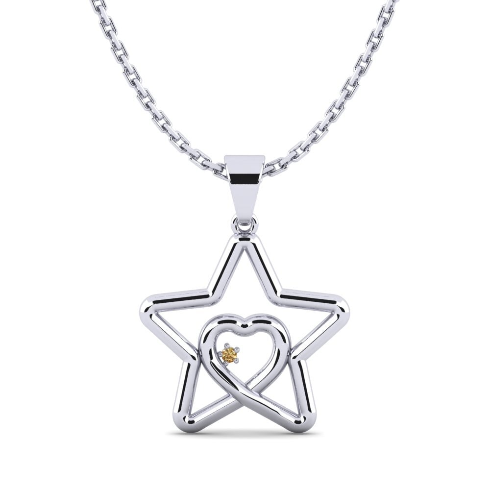 Diamante Marrón Colgante de Mujer Basalt