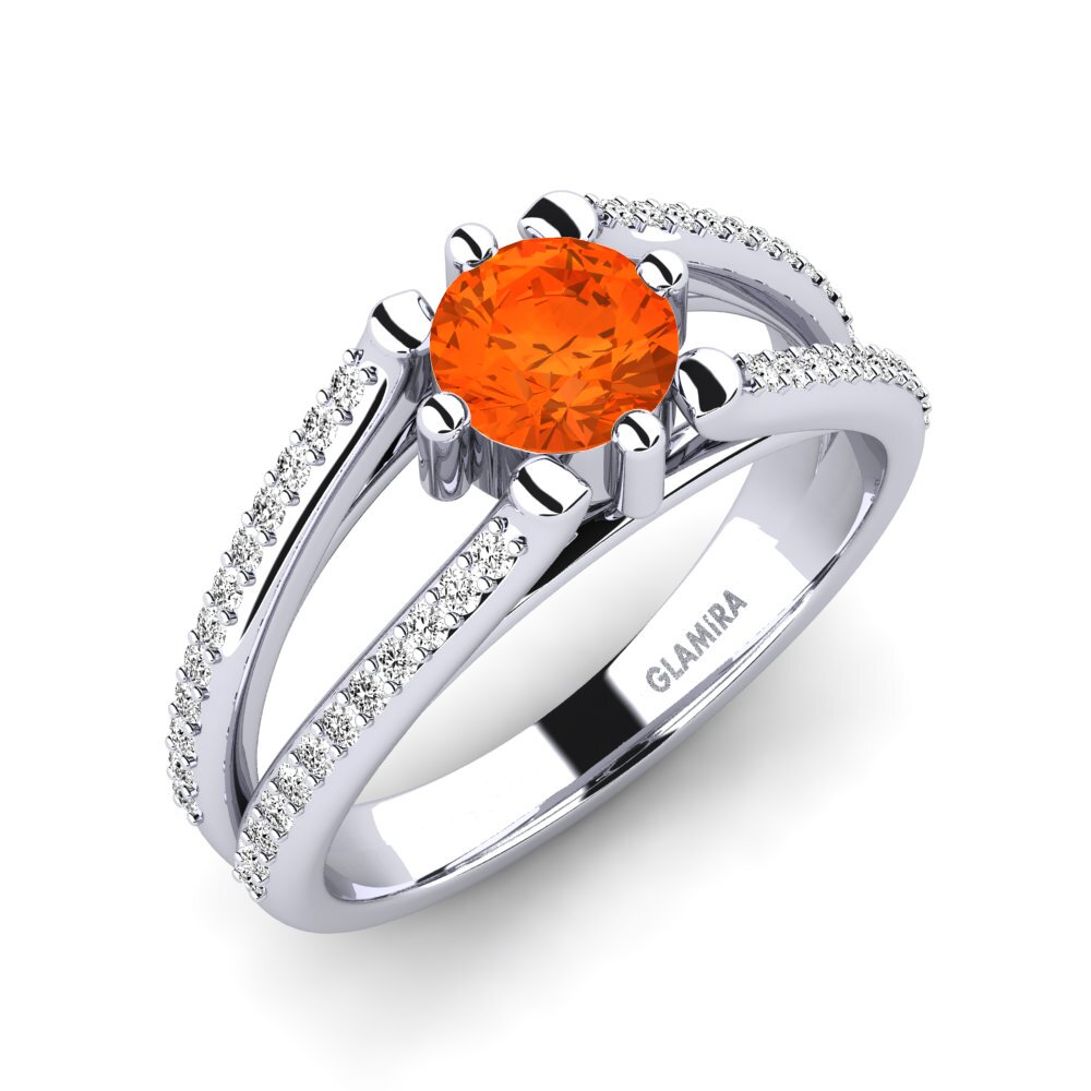 Fire-Opal Engagement Ring Basho